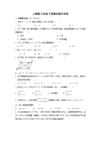 2022--2023学年人教版七年级数学下册期末提升训练试题