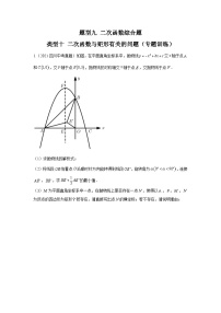 中考数学二轮复习重难点复习题型09 二次函数综合题 类型十 二次函数与矩形有关的问题（专题训练）（2份打包，原卷版+解析版）