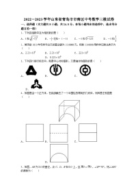 2023年山东省青岛市市南区中考三模数学试题