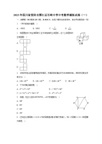 2023年四川省资阳市雁江区石岭中学中考数学模拟试卷（一）（含解析）