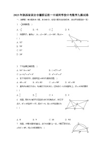 2023年陕西省西安市灞桥区铁一中滨河学校中考数学九模试卷（含解析）