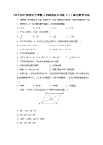 2022-2023学年辽宁省鞍山市岫岩县八年级（下）期中数学试卷（含解析）