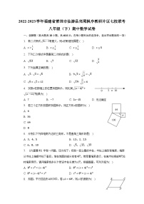 2022-2023学年福建省莆田市仙游县郊尾枫亭教研片区七校联考八年级（下）期中数学试卷(含解析）