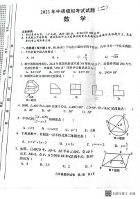 2023年河南省安阳市中考二模数学试题及答案