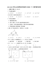 2022-2023学年山东省青岛市市南区七年级（下）期中数学试卷(含解析)