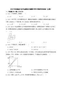 2023年安徽省六安市金寨县天堂寨初级中学中考数学冲刺卷（三模）（含答案）