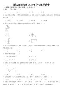 浙江省绍兴市2022年中考数学试卷附真题答案