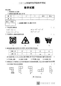 2023年黑龙江省鸡西市虎林市实验中学九年级中考数学三模试题