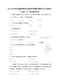 2022-2023学年福建省莆田市仙游县郊尾枫亭教研片区七校联考八年级（下）期中数学试卷（含解析）