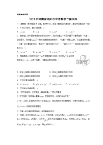 2023年河南省洛阳市中考数学二模试卷（含解析）