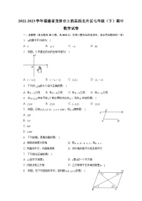 2022-2023学年福建省龙岩市上杭县西北片区七年级（下）期中数学试卷（含解析）