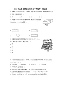 2023年山东省聊城市阳谷县中考数学一模试卷（含解析）