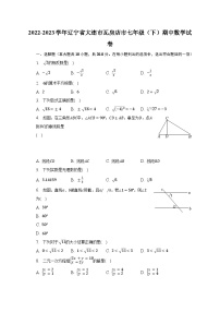 2022-2023学年辽宁省大连市瓦房店市七年级（下）期中数学试卷（含解析）