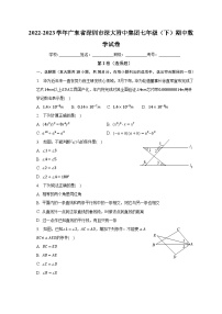 2022-2023学年广东省深圳市深大附中集团七年级（下）期中数学试卷