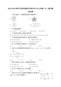 2022-2023学年江苏省无锡市江阴市华士片七年级（下）期中数学试卷