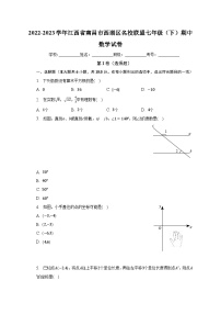 2022-2023学年江西省南昌市西湖区名校联盟七年级（下）期中数学试卷（含解析）