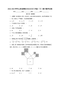 2022-2023学年山东省潍坊市安丘市八年级（下）期中数学试卷（含解析）