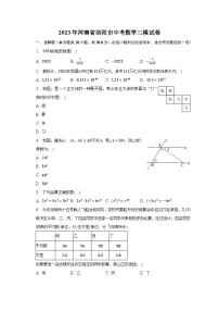 2023年河南省洛阳市中考数学三模试卷(含解析)