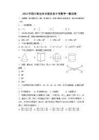 2023年四川省达州市宣汉县中考数学一模试卷+