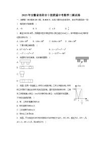 2023年安徽省阜阳市十校联盟中考数学三模试卷　（含答案）