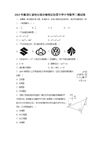 2023年黑龙江省哈尔滨市南岗区松雷中学中考数学二模试卷（含答案）