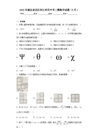 2023年湖北省武汉市江岸区中考三模数学试题（5月）（含答案）