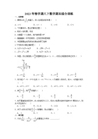 2022—2023学年苏科版数学八年级下册期末综合训练