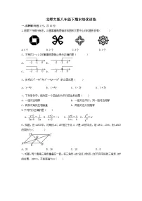 2022-2023学年北师大版八年级下学期数学期末培优训练
