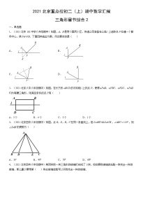 初中数学湘教版八年级上册2.1 三角形精练
