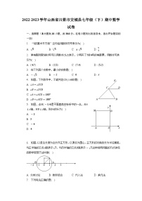 山西省吕梁市交城县2022-2023学年七年级下学期期中数学试卷