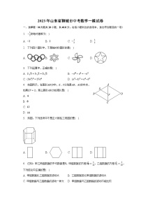 2023年山东省聊城市中考数学一模试卷（含解析）