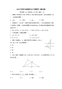 2023年四川省绵阳市中考数学二模试卷(含解析)