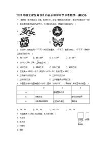 2023年湖北省宜昌市长阳县永和坪中学中考数学一模试卷（含解析）