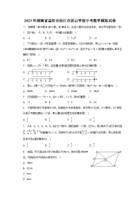 2023年湖南省益阳市沅江市团山学校中考数学模拟试卷（含解析）