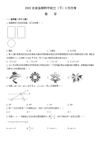 2022北京首师附中初三（下）3月月考数学（教师版）
