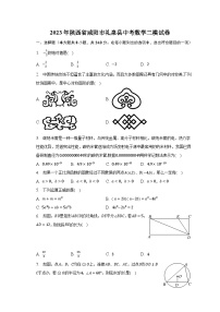 2023年陕西省咸阳市礼泉县中考数学二模试卷（含解析）