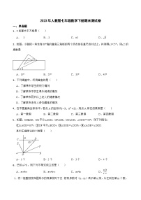 2023年人教版七年级数学下册期末测试卷附答案