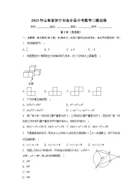 2023年山东省济宁市金乡县中考数学三模试卷（含解析）