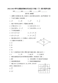 2022-2023学年安徽省淮南市凤台县八年级（下）期中数学试卷（含解析）