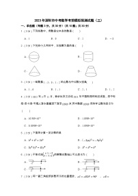 2023年广东省深圳市中考数学考前模拟预测试题（三）(含答案)