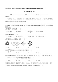 必刷卷03-2020-2021学年七年级数学下学期期末仿真必刷模拟卷（湘教版）