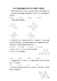 2023年陕西省榆林市神木市中考数学一模试卷-普通用卷