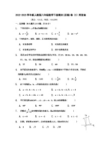 2022-2023学年八年级下学期人教版数学期末(压轴)卷（3）附答案