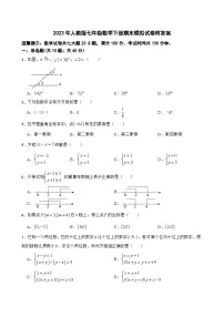 2022-2023学年人教版七年级数学下册期末模拟试卷附答案