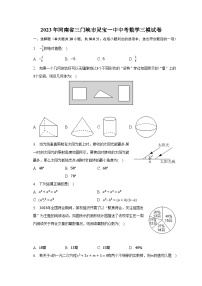 2023年河南省三门峡市灵宝一中中考数学三模试卷（含解析）