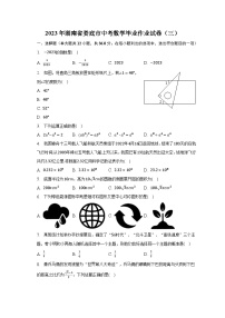 2023年湖南省娄底市中考数学毕业作业试卷（三）(含解析）