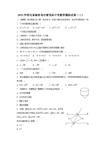 2023年河北省秦皇岛市青龙县中考数学模拟试卷（三）(含解析）