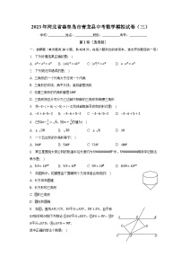 2023年河北省秦皇岛市青龙县中考数学模拟试卷（三）（含解析）