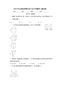 2023年山东省济南市历下区中考数学三模试卷（含解析）