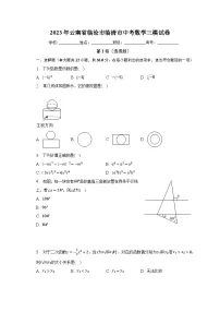 2023年云南省临沧市临清市中考数学三模试卷(含解析)